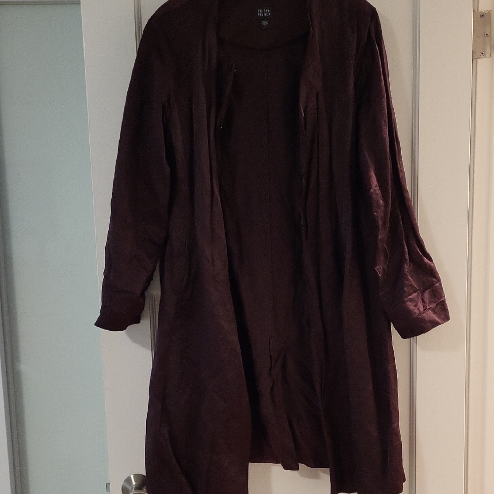 Eileen Fisher Rich Plum Coat